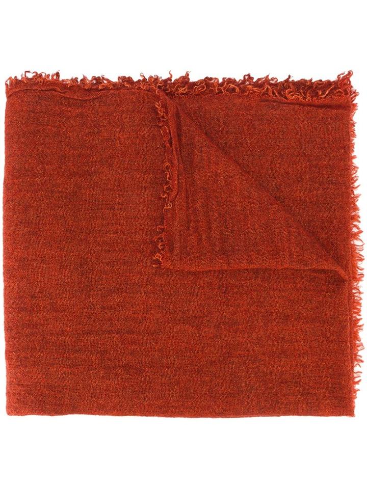 Faliero Sarti 'chal Chiarina' Scarf, Adult Unisex, Yellow/orange, Silk/cashmere/virgin Wool