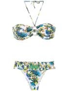 Amir Slama Printed Bikini - White