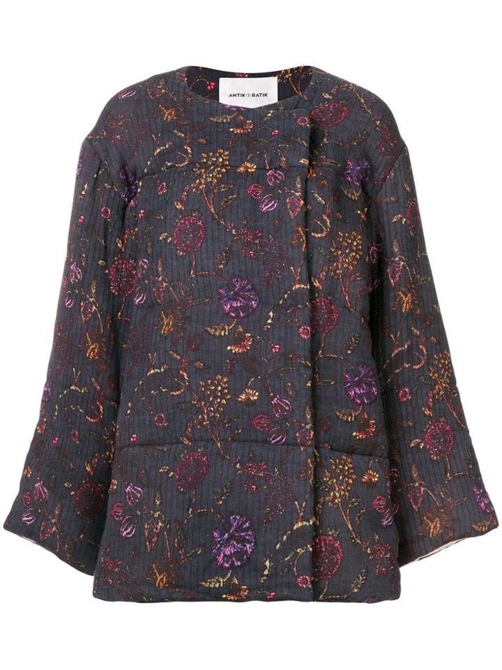 Antik Batik Alina Floral Print Jacket - Blue