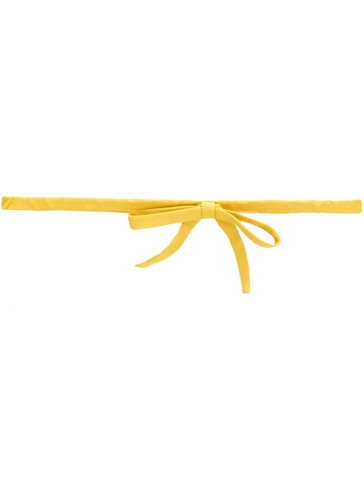 No21 Bow Detail Belt - Yellow