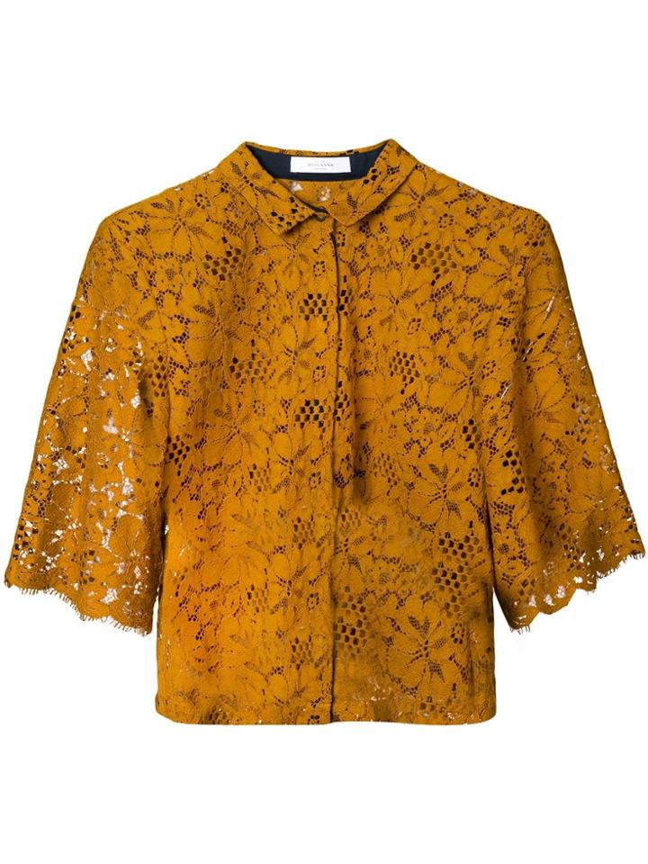Roseanna Lace Loose Fit Shirt - Orange