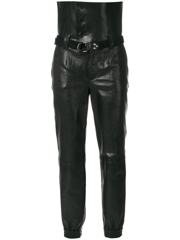 Saint Laurent Ultra High-waist Trousers - Black