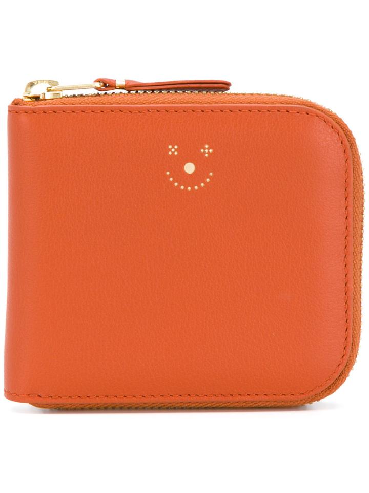 Jijibaba Smiley Print Cardholder - Brown