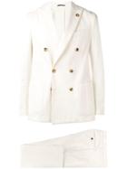 Lardini Double-breasted Two-piece Suit - White