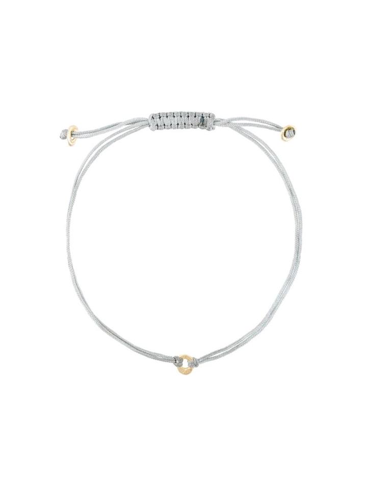 Natasha Collis Handmade 18kt Yellow Gold Nugget Friendship Bracelet, Women's, Grey