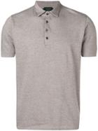 Zanone Short-sleeved Polo Shirt - Brown
