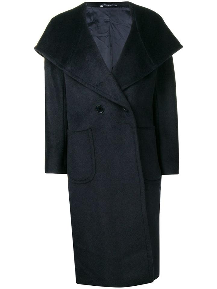 Tagliatore Double Breasted Mid-length Coat - Black