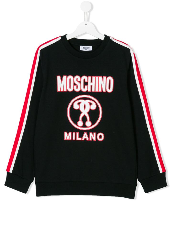 Moschino Kids Logo Print Sweatshirt - Black