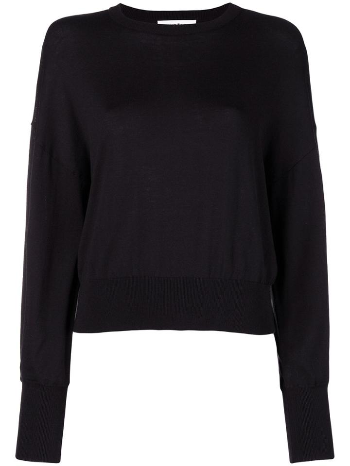 Enföld Round Neck Jumper - Black