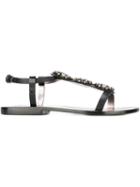 Dsquared2 Embellished Sandals, Women's, Size: 36, Black, Leather