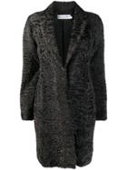 Christian Dior Vintage Textured Midi Coat - Brown