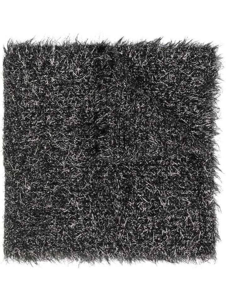 Faliero Sarti Metallic Textured Scarf - Black