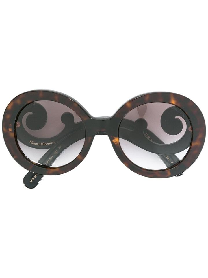 Prada Eyewear Minimal Baroque Sunglasses - Black