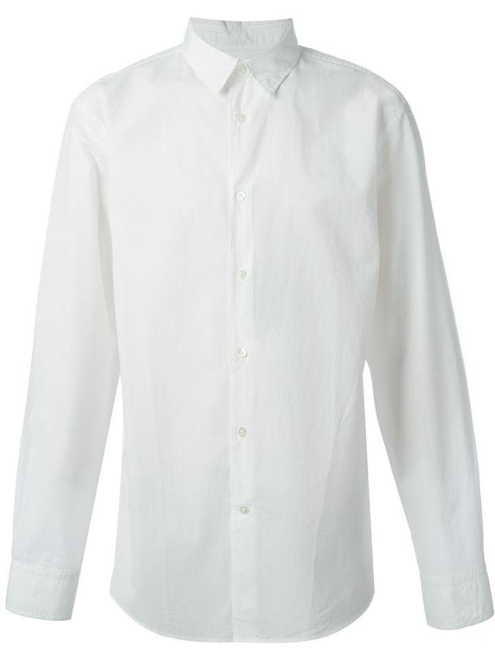 John Varvatos Classic Shirt, Men's, Size: Small, White, Cotton