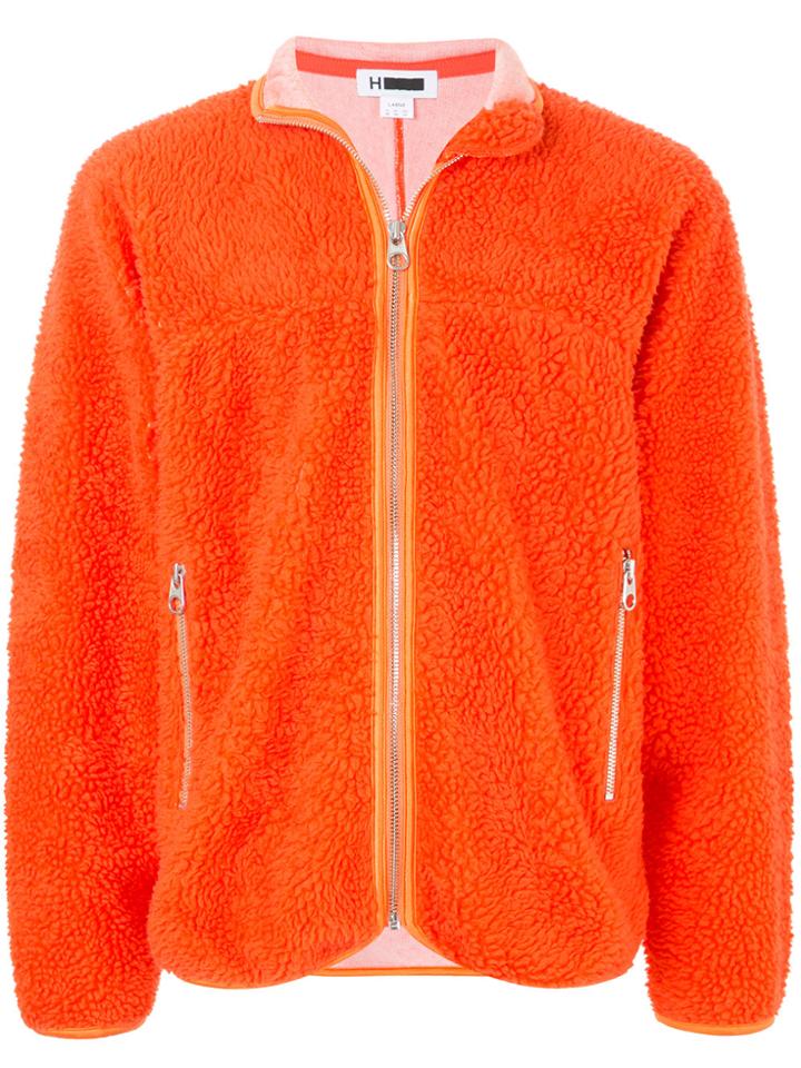 H Beauty & Youth Zipped Cardigan - Yellow & Orange