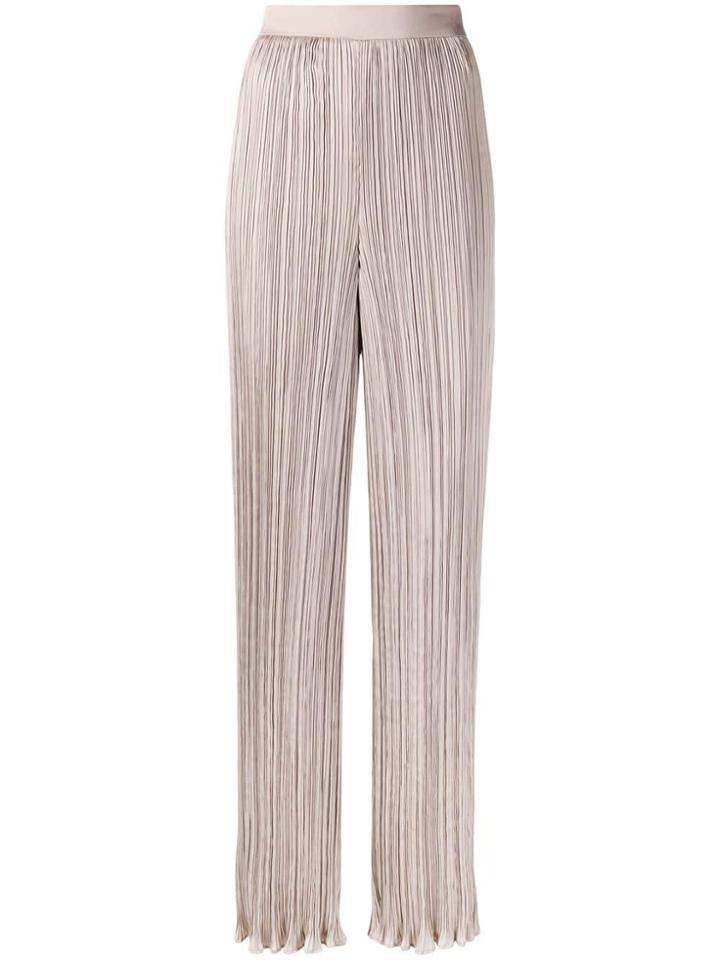 Max Mara High-waist Pleated Trousers - Neutrals