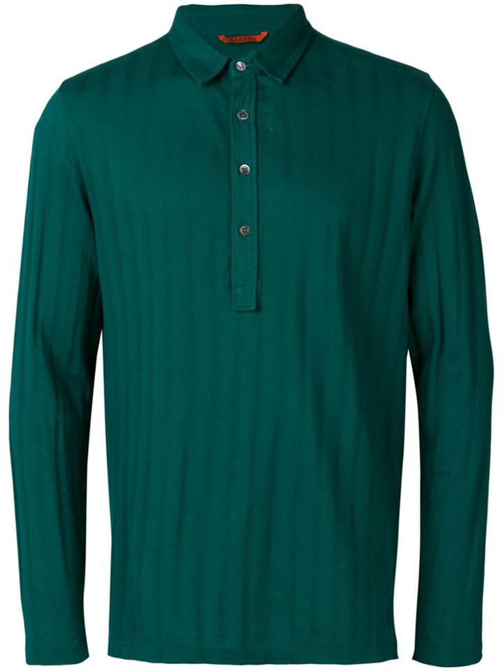 Barena Striped Polo Shirt - Green