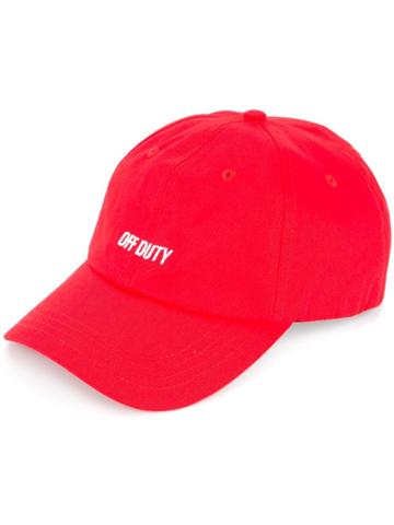 Off Duty Embroidered Logo Cap