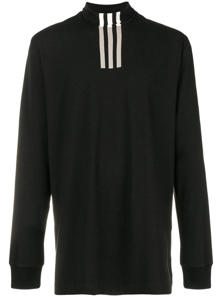 Y-3 Stripe Detail Turtleneck - Black