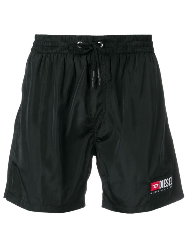 Diesel Logo Swimming Shorts - Black