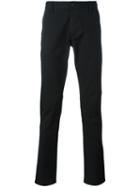 Armani Jeans - Straight Leg Trousers - Men - Cotton/spandex/elastane - 48, Black, Cotton/spandex/elastane