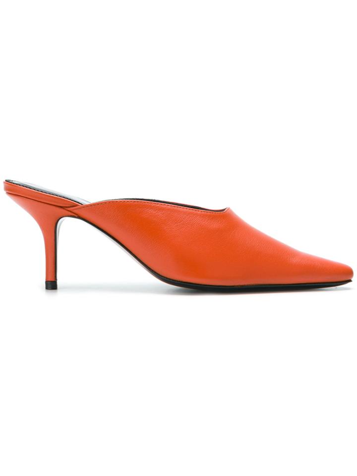 Dorateymur Groupie Mules - Yellow & Orange
