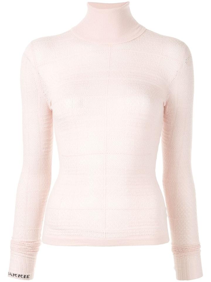 Barrie Knitted Roll Neck Top - Pink
