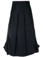 Comme Des Garçons Pre-owned Layered Asymmetric Skirt - Black