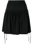 Philipp Plein Flared Skirt - Black
