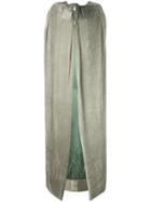 Rick Owens Oversized Cape, Women's, Size: 40, Grey, Viscose/cupro/silk