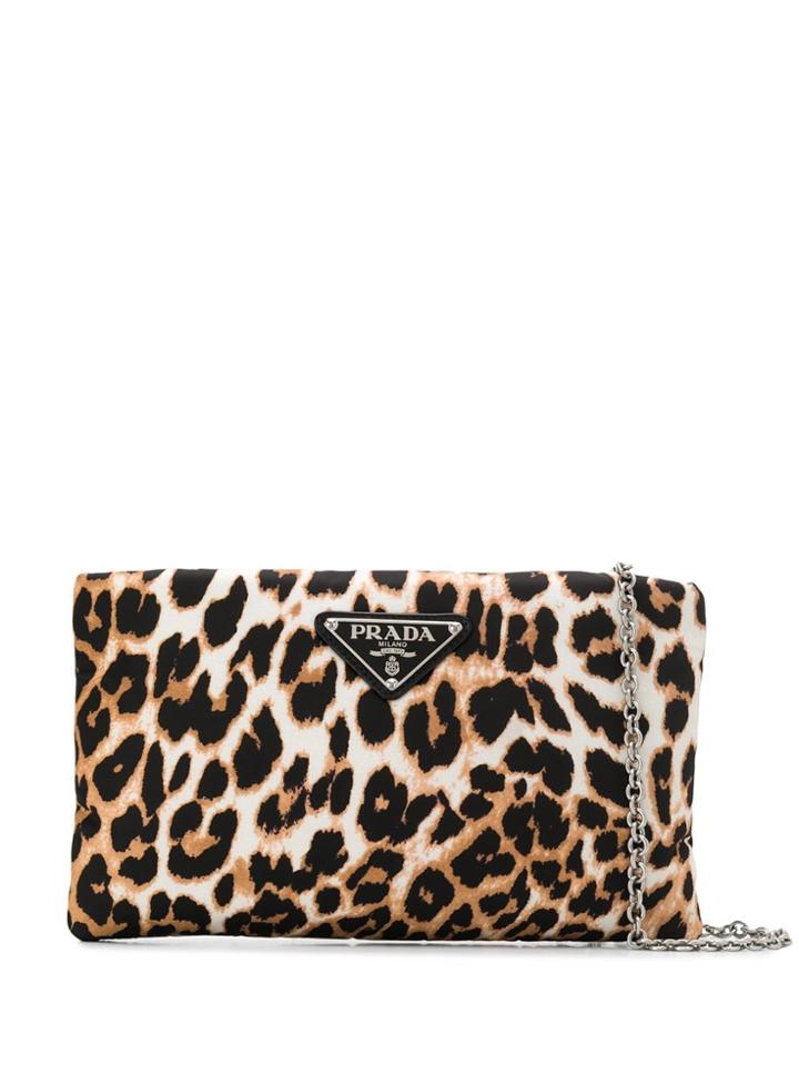 Prada Leopard-print Cross-body Bag - Neutrals