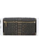 Edie Parker Stitch Detailed Clutch Bag - Black