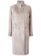 Liska Cashmere Blend Coat - Nude & Neutrals