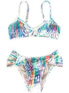 Lygia E Nanny Kids Printed Bikini Set, Girl's, Size: 6 Yrs, Blue