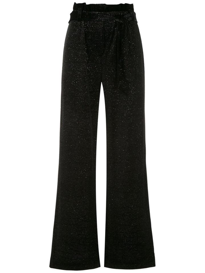 Nk Lurex Palazzo Pants - Black