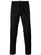 Dsquared2 Slim Fit Trousers, Men's, Size: 50, Black, Cotton/spandex/elastane