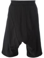 Julius Drop-crotch Shorts, Men's, Size: Iv, Black, Cotton/nylon