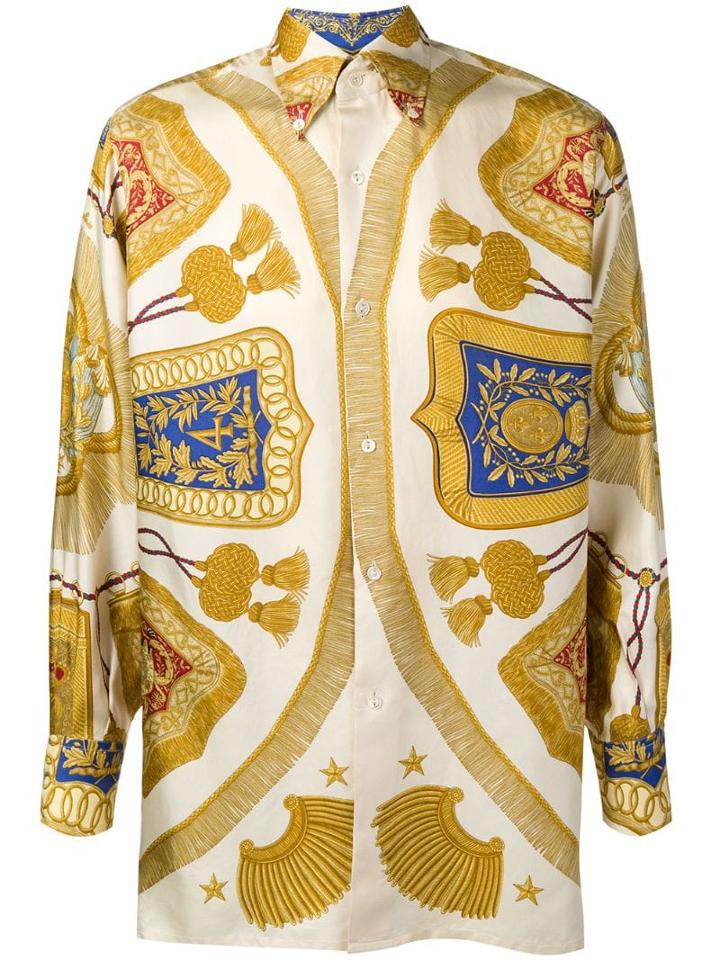 Hermès Pre-owned 1990's Hermes Shirt - Neutrals
