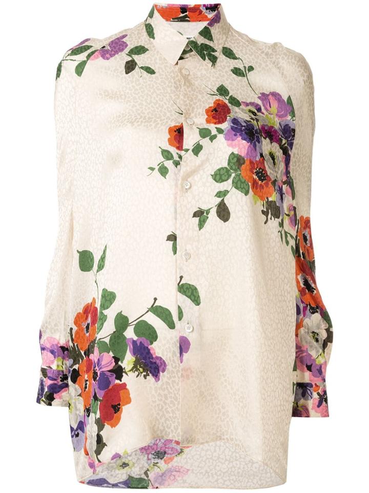 Junya Watanabe Floral Print Shirt - White