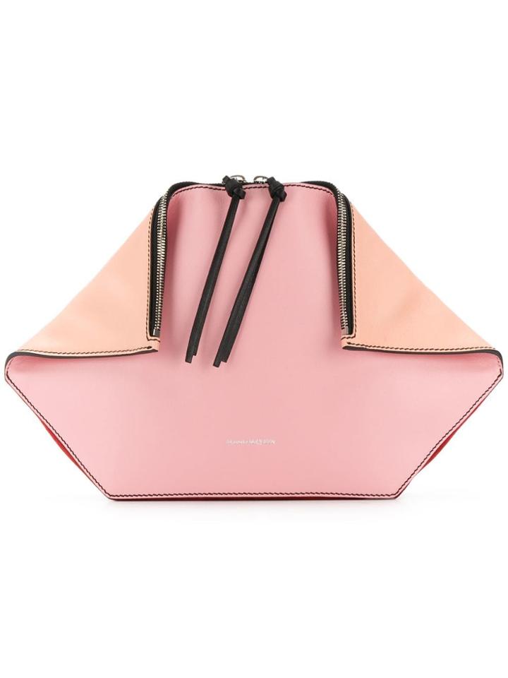 Alexander Mcqueen Double Zip Clutch - Pink