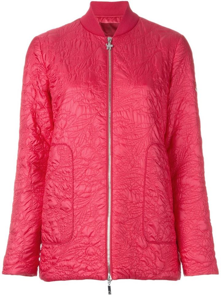 Moncler Gamme Rouge Floral Puffer Jacket, Women's, Size: 1, Pink/purple, Polyamide/polyester/feather Down
