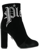 Philipp Plein Logo Ankle Boots - Black