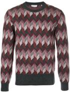 Cerruti 1881 Geometric Print Jumper - Red