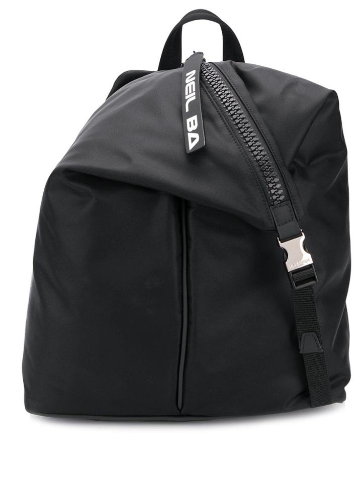 Neil Barrett Diagonal Fold Backpack - Black