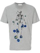 Etro - Skeleton Print T-shirt - Men - Cotton - L, Grey, Cotton