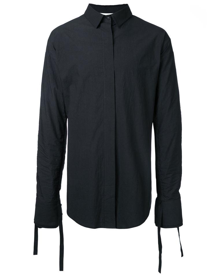 Strateas Carlucci - Veil Macro Shirt - Men - Cotton - S, Black, Cotton
