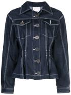 Acler Fitted Denim Jacket - Blue