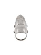 Balenciaga Gargoyle Ring Goth Os - Metallic