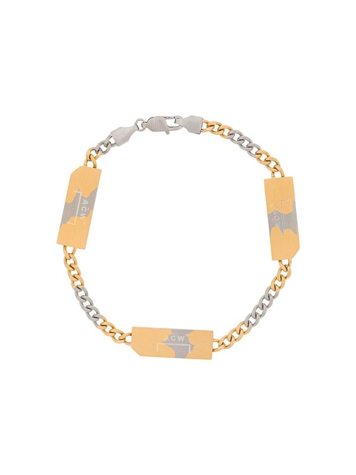 A-cold-wall* Engraved-charm Braceled - Silver