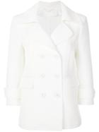 Ermanno Scervino Three-quarter Sleeves Double-breasted Jacket - White